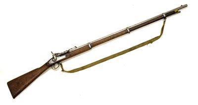 Lot 208 - .577" calibre three-band snider rifle dated 1858, Enfield