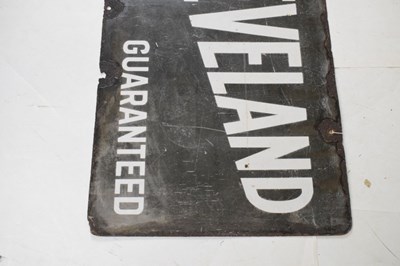 Lot 192 - Cleveland Guaranteed enamel sign