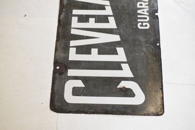 Lot 192 - Cleveland Guaranteed enamel sign