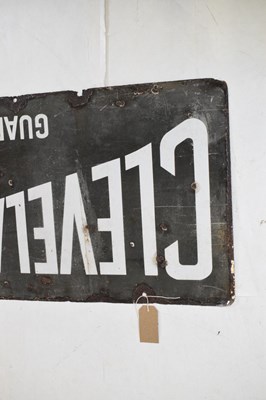 Lot 192 - Cleveland Guaranteed enamel sign