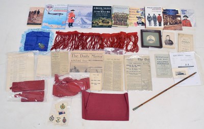 Lot 270 - Collection of military ephemera and books