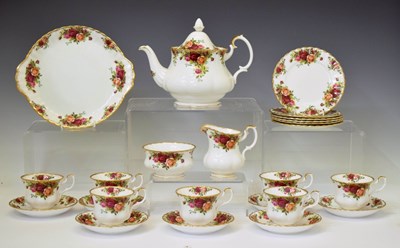 Lot 340 - Royal Albert 'Old Country Roses' part tea set