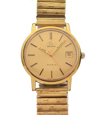 Lot 97 - Omega- Gentleman's gold-plated Genève automatic wristwatch