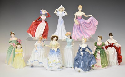 Lot 317 - Royal Doulton - Group of eleven porcelain figures