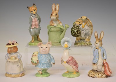 Lot 311 - Four Beswick Beatrix Potter figures, etc
