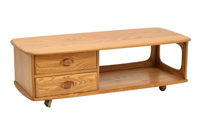 Lot 478 - Ercol - Minerva elm and beech coffee table or TV unit