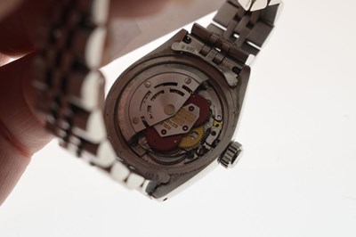 Lot 120 - Rolex - Lady's Oyster Perpetual Date stainless steel bracelet watch, ref.6900