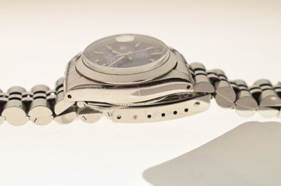 Lot 120 - Rolex - Lady's Oyster Perpetual Date stainless steel bracelet watch, ref.6900