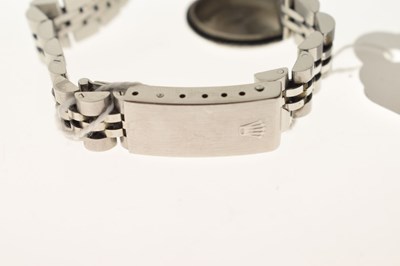 Lot 120 - Rolex - Lady's Oyster Perpetual Date stainless steel bracelet watch, ref.6900