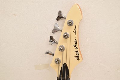 Lot 260 - Mad Axe by Aria Pro II four-string electric guitar