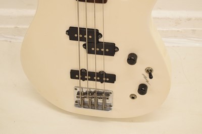 Lot 260 - Mad Axe by Aria Pro II four-string electric guitar