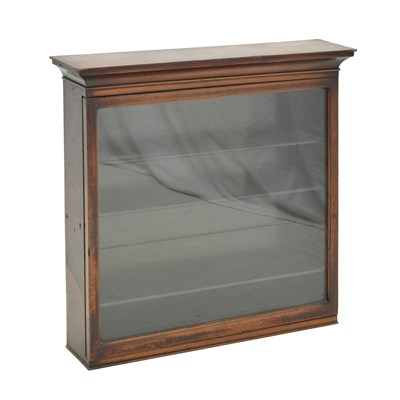Lot 530 - Victorian collectors' wall mounted fruitwood display cabinet