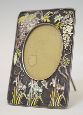 Lot 190 - Enamel miniature photograph frame