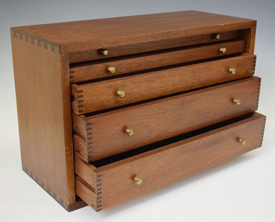 Lot 225 - Mahogany tool chest