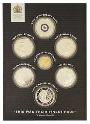 Lot 181 - Their Finest Hour, The Battle Of Britain 75th Anniversary Commemorative seven coin set