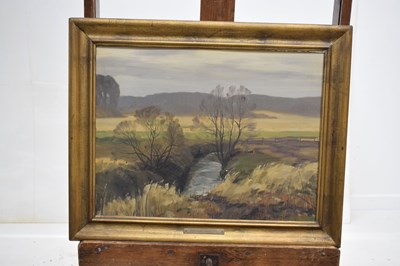 Lot 454 - Arthur Nielsen (Danish, 1883-1946) - Oil on board - Rural Landscape