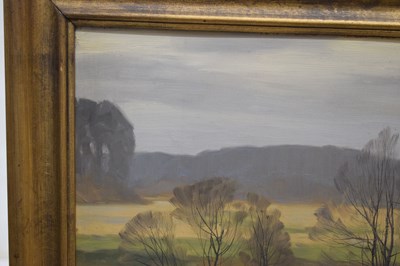 Lot 454 - Arthur Nielsen (Danish, 1883-1946) - Oil on board - Rural Landscape