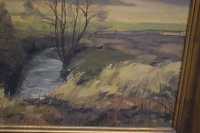 Lot 454 - Arthur Nielsen (Danish, 1883-1946) - Oil on board - Rural Landscape