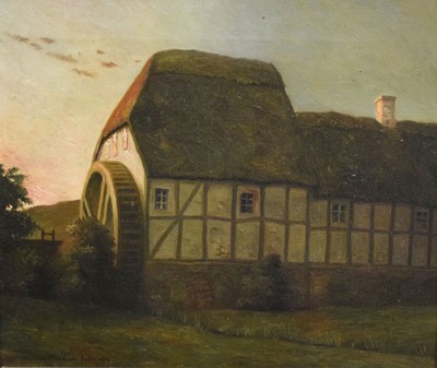 Lot 456 - Christian Tilemann Petersen (Danish, 1874-1926) - Oil on canvas - Pindsmolle