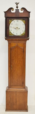 Lot 498 - Early 19th century oak 8-day longcase clock, Deacon, Barton