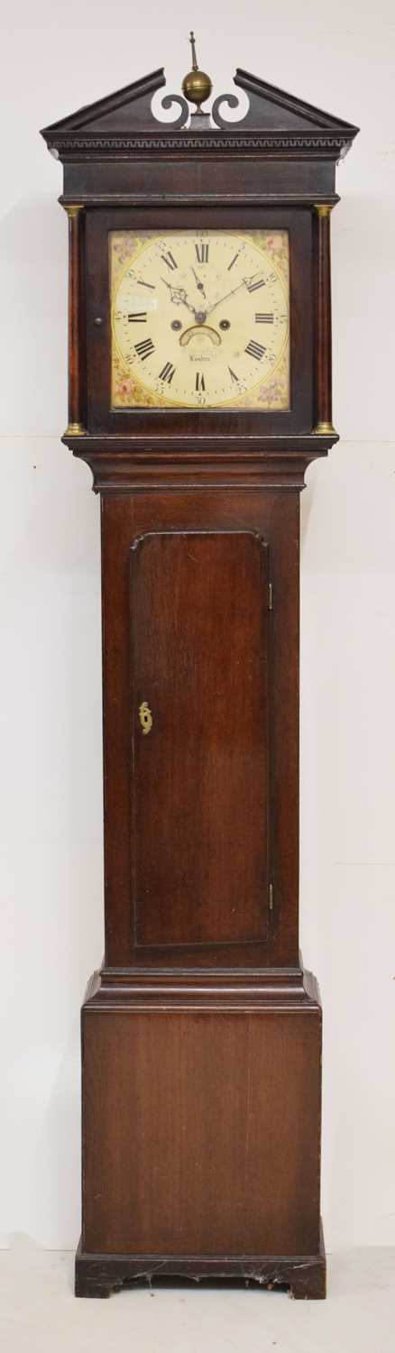 Lot 499 - George III oak and mahogany 8-day longcase clock, J. Arnold, London