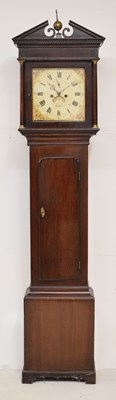 Lot 499 - George III oak and mahogany 8-day longcase clock, J. Arnold, London