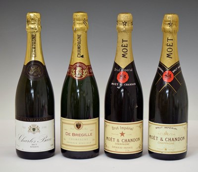 Lot 419 - Moet & Chandon Brut Imperial NV Champagne, De Bregille, and Charles Barr Champagne