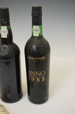 Lot 392 - Cockburn's Late Bottled Vintage port, 1988, and Graham's LBV port, 1990