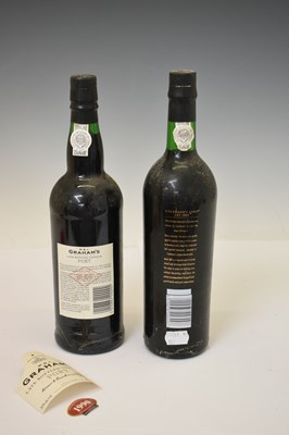 Lot 392 - Cockburn's Late Bottled Vintage port, 1988, and Graham's LBV port, 1990