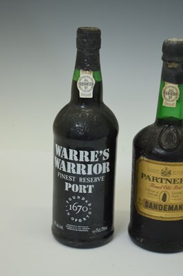Lot 393 - Warre's Warrior Finest Reserve Port, Sandeman's Finest Old Port, and Cockburn's Special Reserve Port