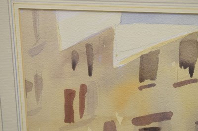 Lot 336 - Edward Brian Seago, RWS, RBA, (British, 1910-1974) - Watercolour - The Quay, Chioggia