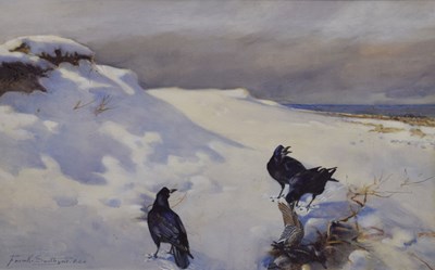 Lot Frank Southgate, RBA (British, 1872-1916) - Watercolour - Ravens