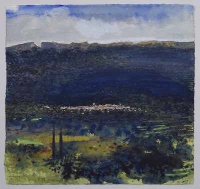 Lot Kurt Jackson, RWA (British, b.1961) - Watercolour - Walking to Padirac in showers