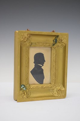 Lot 242 - 19th Century silhouette portrait of a gentleman