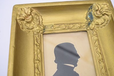 Lot 242 - 19th Century silhouette portrait of a gentleman