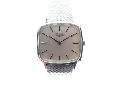 Lot 101 - Longines - Stainless steel wristwatch