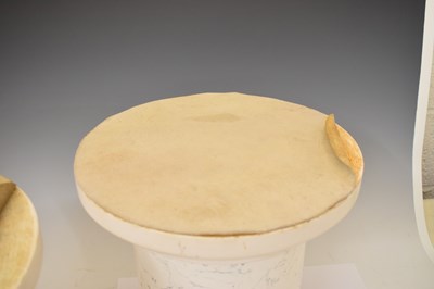 Lot 471 - Scagliola pair of pedestals of column form