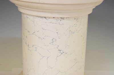 Lot 471 - Scagliola pair of pedestals of column form