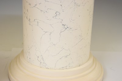 Lot 471 - Scagliola pair of pedestals of column form