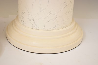 Lot 471 - Scagliola pair of pedestals of column form