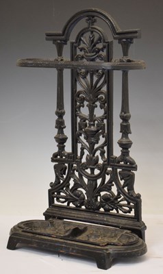 Lot 200 - Early 20th century small painted cast iron stick stand