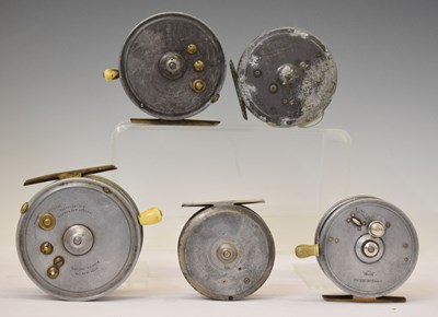 Lot 325 - Five vintage Hardy Bros Ltd fishing reels