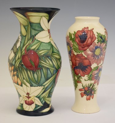 Lot 315 - Moorcroft pottery - Limited edition 'Cotton Top' vase, and one other
