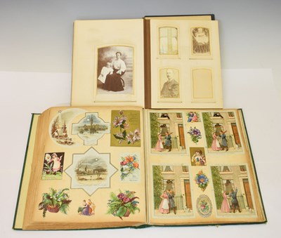 Lot 258 - Victorian scrap book and photograph album