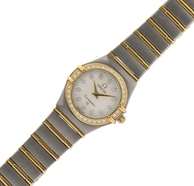 Lot Omega - Lady's Constellation two-tone bracelet watch, ref. 12677500