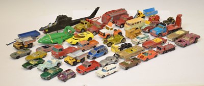 Lot 390 - Mixed collection of playworn diecast model vehicles