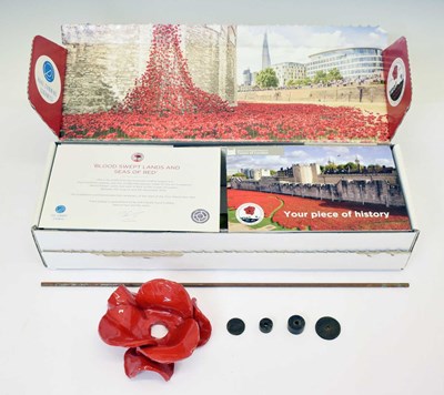 Lot 367 - 'Blood Swept Lands and Seas of Red' - Ceramic poppy by Paul Cummins