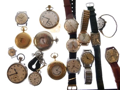 Lot 104 - Assorted collection of 20th Century wrist and pocket watches
