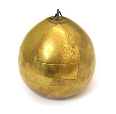 Lot 507 - Japanese Meiji period three-section gilt lacquer box