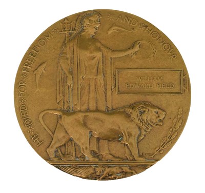 Lot 370 - First World War Memorial plaque